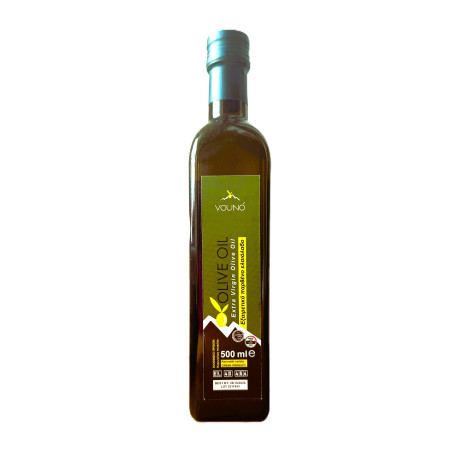 Grecka oliwa z oliwek extra virgin TO VOUNO szklana butelka 0,5 L