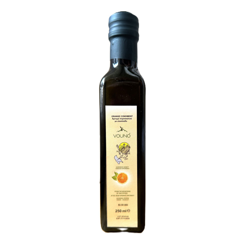 Grecka oliwa z oliwek smakowa pomarańczowa 250 ml