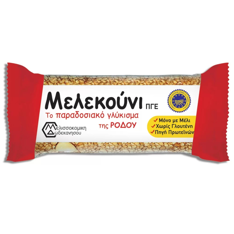 MELEKOUNI - baton sezmowo-miodowo-bakaliowy z Rodos 30g