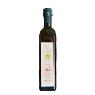 Aromatyczna oliwa extra virgin z dodatkiem 10% naturalnego czosnku z greckiej wyspy Zakynthos 0, 5 l