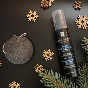 zestaw prezentowy Santo Volcano Spa (serum do ciała i włosów oraz gąbka do twarzy)