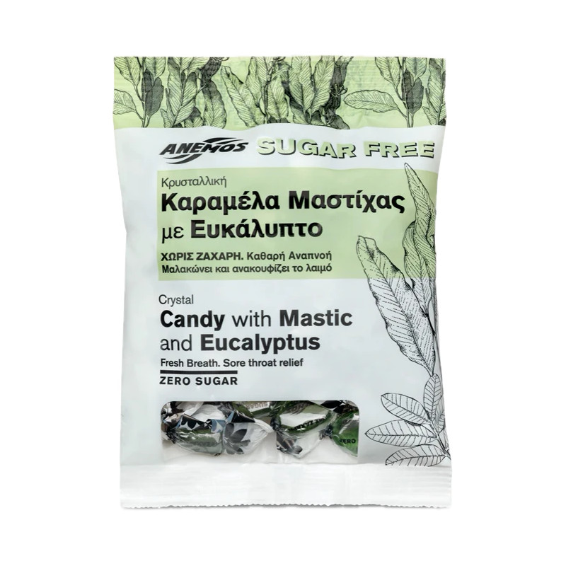 Cukierki z mastyksem i eukaliptusem, bez cukru